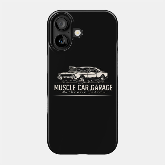 Muscle Car Garage Phone Case by Timeless Chaos