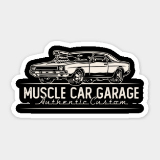 Muscle Car Garage Sticker