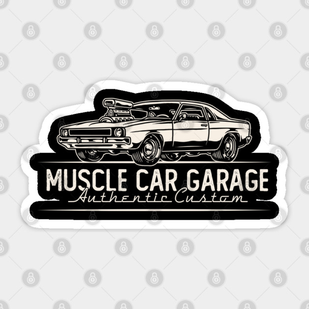 Muscle Car Garage Sticker by Timeless Chaos