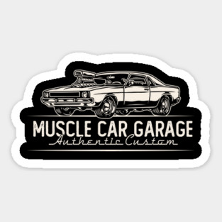 Muscle Car Garage Magnet