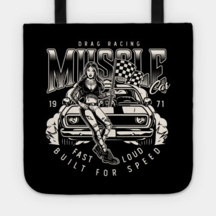 Drag Race Muscle Car Tote