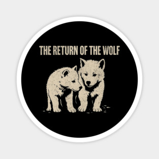 The-Return-of-the-Dire-Wolf-Retro-Vintage Magnet