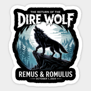 The Return of the Dire Wolf – Remus & Romulus Dire Wolf Sticker