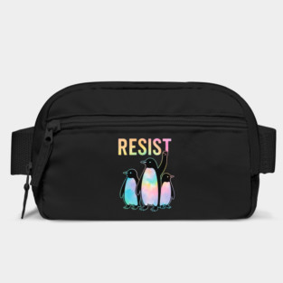 Resist - Penguin - Activism - Protest - Penguin - Tie - Dye Bag