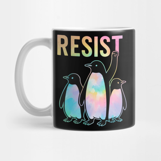 Resist - Penguin - Activism - Protest - Penguin - Tie - Dye by ArtistTee ⭐⭐⭐⭐⭐