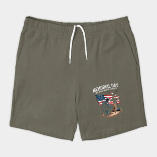 Memorial Day We Never Forget Veteran Patriotic American Flag Shorts