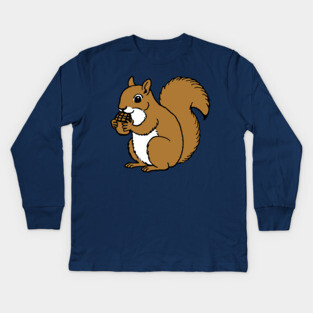 Nuts about Squirrels Kids Long Sleeve T-Shirt