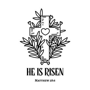 He is Risen - Cross T-Shirt