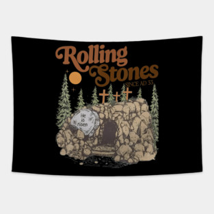 The Stone Was Rolled Away Christian Easter Tapestry