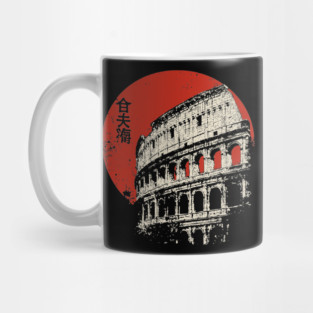 Rome Colosseum Poster – Travel Souvenir in Japanese-Inspired Style Mug