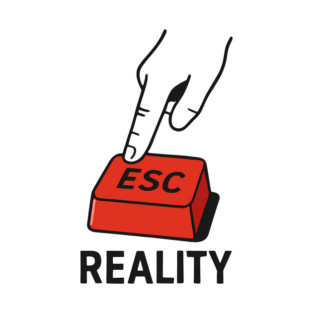 Press ESC to Exit Reality – Minimal Tech Escape T-Shirt