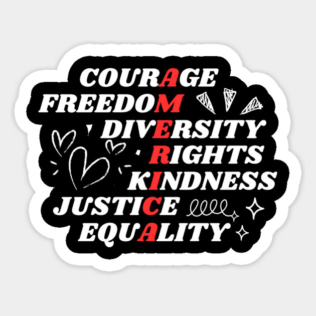 Anti Trump America Sticker by The WYLD Tribe