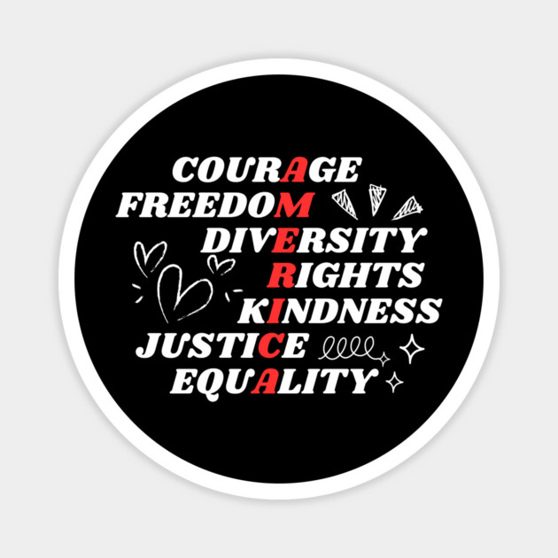 Anti Trump America Magnet by The WYLD Tribe