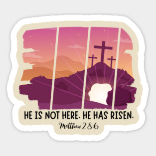 He Has Risen Easter Magnet