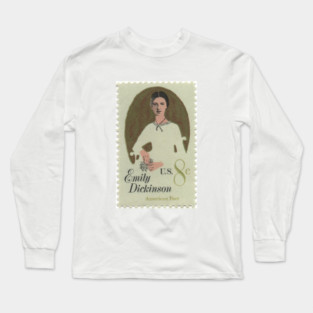 Emily Dickinson Stamp Long Sleeve T-Shirt