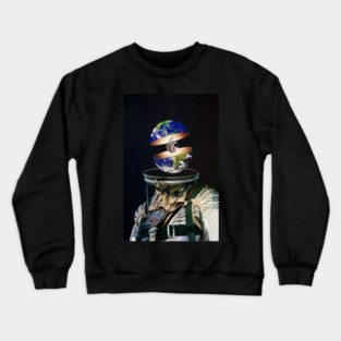 Cosmic Divide: The Inner Voyager’s Journey Across Fractured Realities Crewneck Sweatshirt