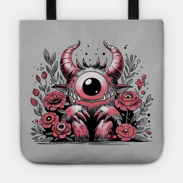 Spring Flower Monster Tote by H. R. Sinclair