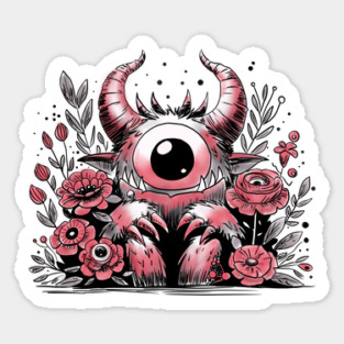 Spring Flower Monster Sticker