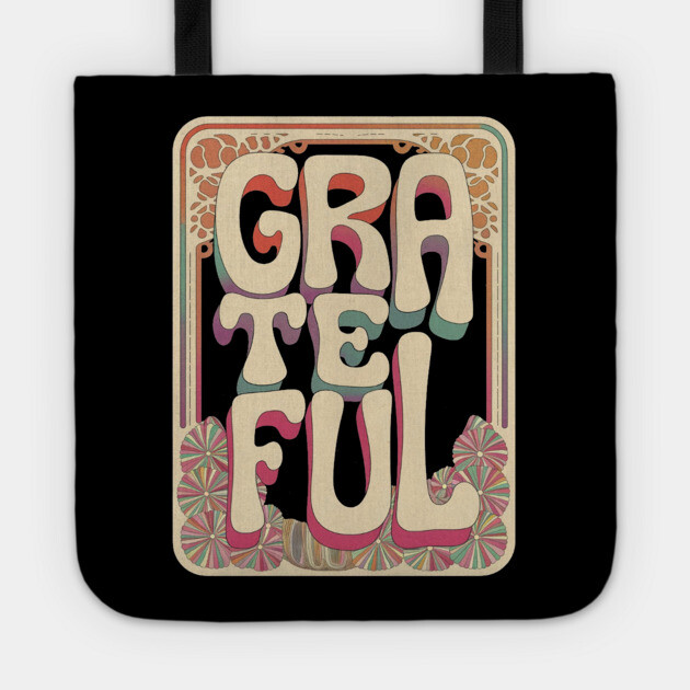 Grateful – Faith-Filled Vintage Typograph Tote by Rox