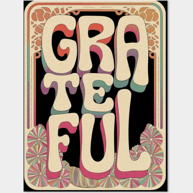 Grateful – Faith-Filled Vintage Typograph Wall Art by Rox