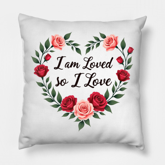 I am Loved so I love - Christian Mom shirt Pillow by Rox