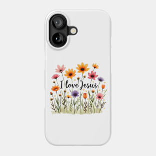 Mom loves Jesus - I love Jesus Phone Case
