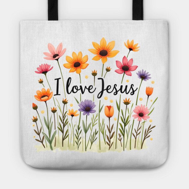 Mom loves Jesus - I love Jesus Tote by Rox