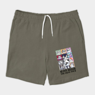 Bluey Muffin Heeler The Eras Tour Vintage Cartoon Shorts