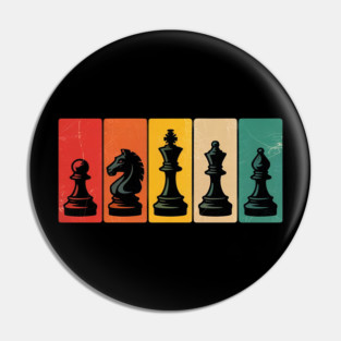 Chess Player Chess Pieces Chess Grandmaster Pin