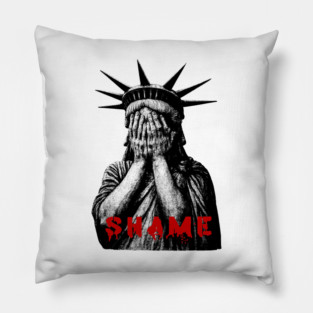 Statue Of Liberty SHAME RESIST PROTEST ANTI TRUMP TARIFFS Pillow