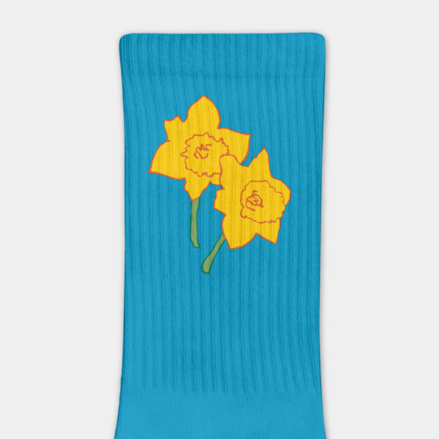 Bold Yellow Daffodils Floral Design – Bright Spring Art by DonWillisJrArt