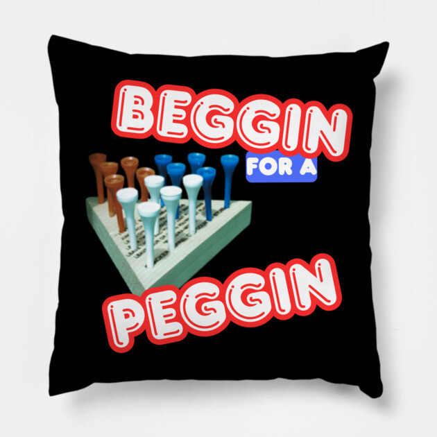 Crackr Barrl Peg Game Pillow by Low Life Shirts