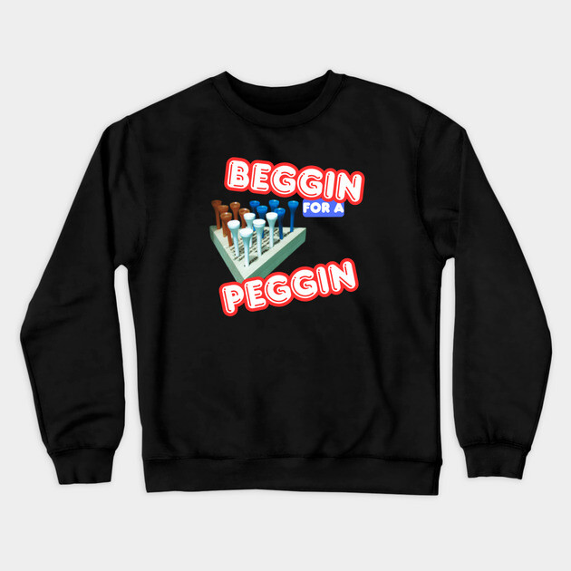 Crackr Barrl Peg Game Crewneck Sweatshirt by Low Life Shirts
