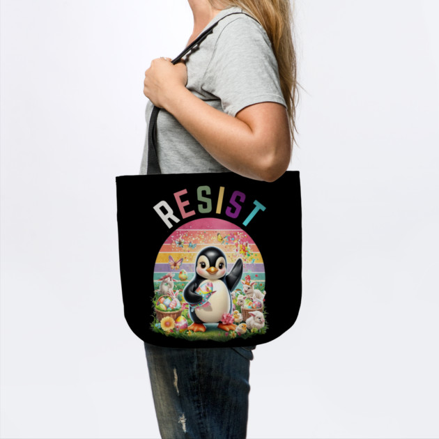 Resist-Penguin by Creatifly Graphic Tees