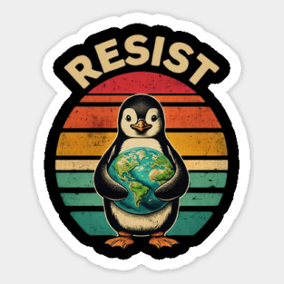 Resist-Penguin Magnet