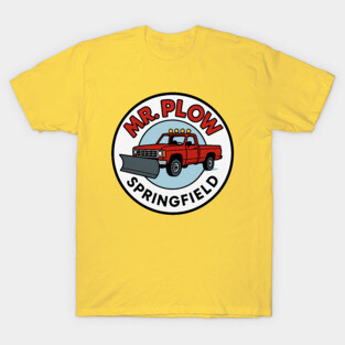 Mr. Plow Springfield Snow Services Logo T-Shirt