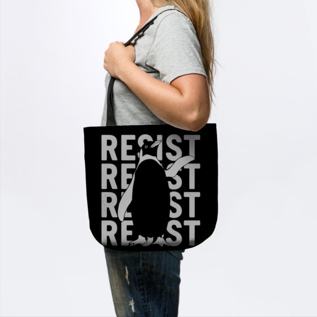 Resist-Penguin by Creatifly Graphic Tees