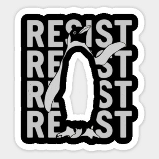 Resist-Penguin Magnet
