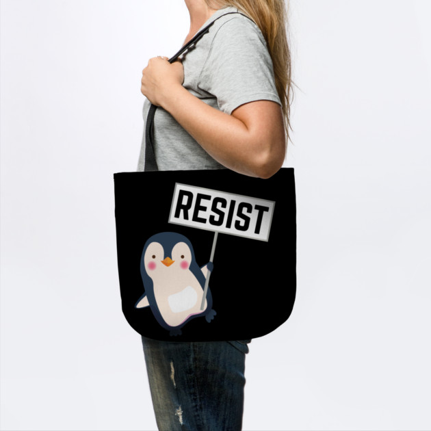 Resist-Penguin by Creatifly Graphic Tees