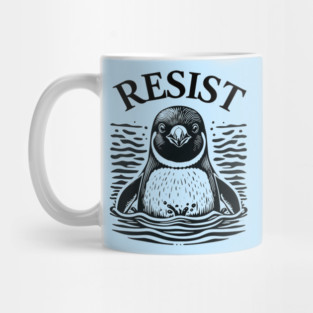 Resist-Penguin Mug