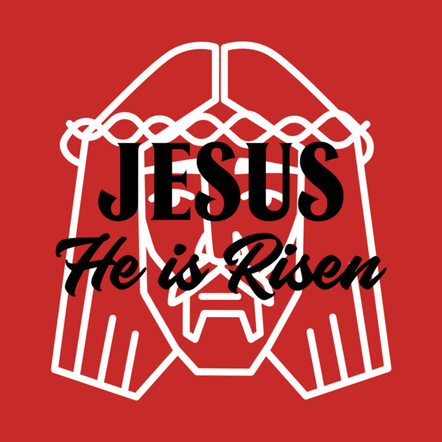 He is Risen - Jesus Face by NEZ-TEES