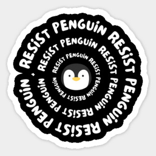 Resist-Penguin Sticker