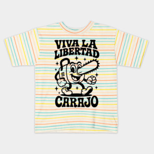 “Viva la Libertad” - Diseño Retro Libertario Kids T-Shirt
