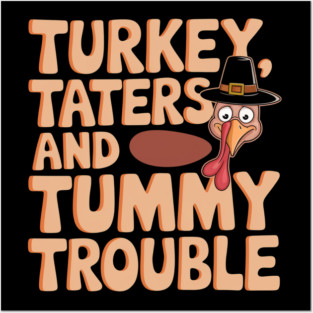 Funny Turkey Thanksgiving Thanksgiving Day Posters and Art