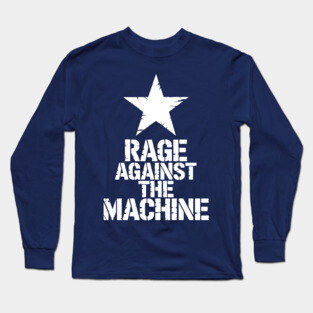 STAR RAGE AGAINST - WHITE STAR Long Sleeve T-Shirt