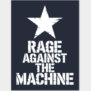 STAR RAGE AGAINST - WHITE STAR Posters and Art
