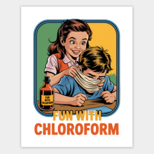 Chloroform Funny Dark Humor Sarcastic Sticker