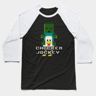 Chicken Jockey - Minecraft Kids Baseball T-Shirt