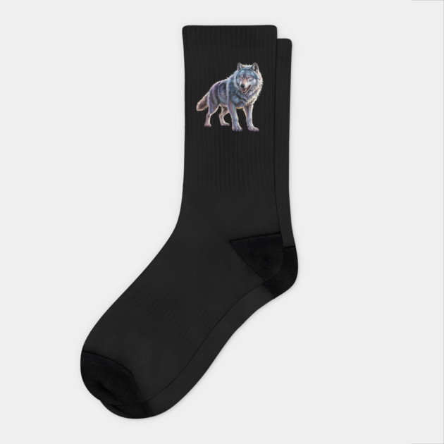 Dire-Wolf Socks by Creatifly Graphic Tees