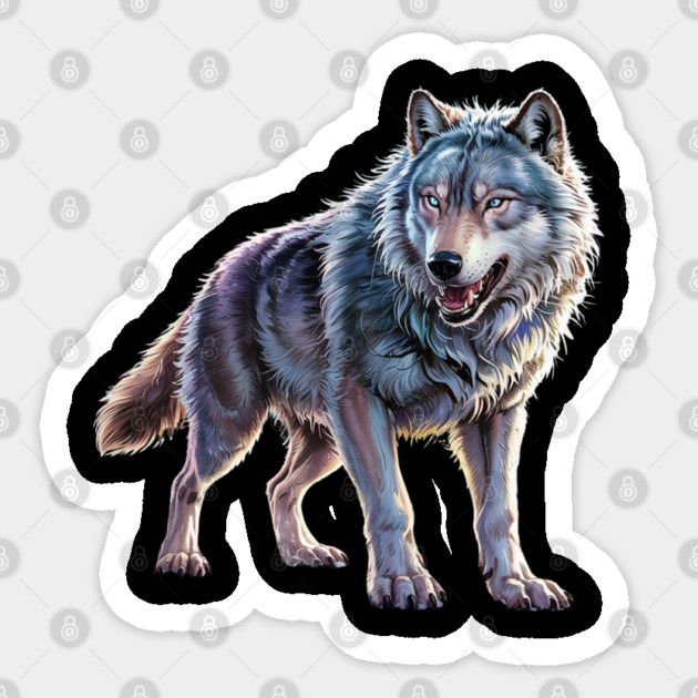 Dire-Wolf Sticker by Creatifly Graphic Tees